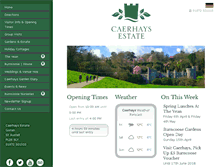 Tablet Screenshot of caerhays.com